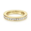 Outlet Gabriel & Co. Remie - 14K Yellow Gold Channel Set Diamond Eternity Band - 0.95 ct