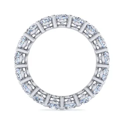 New Gabriel & Co. Renne - 14K White Gold Oval Diamond Eternity Band - 5.4 ct