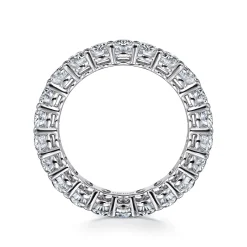 Clearance Gabriel & Co. Renne - 14K White Gold Oval Diamond Eternity Band - 3.25 ct