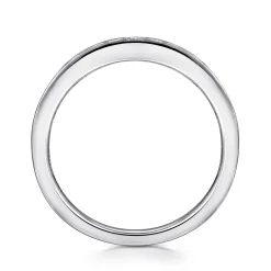 Hot Gabriel & Co. Rimmes - 14K White Gold Prong Channel Set Diamond Wedding Band - 0.45 ct
