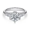 Clearance Gabriel & Co. Rosario - 14K White Gold Diamond Engagement Ring