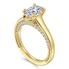 New Gabriel & Co. Rosey - 14K Yellow Gold Pear Shape Diamond Engagement Ring