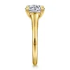 New Gabriel & Co. Rosey - 14K Yellow Gold Round Diamond Engagement Ring
