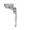 Best Gabriel & Co. Russo - 14K White Gold Pear Shape Chevron Engagement Ring