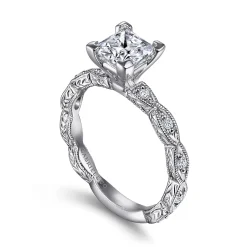 Gabriel & Co. Sadie - 14K White Gold Princess Cut Diamond Engagement Ring