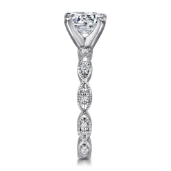 Online Gabriel & Co. Sadie - 14K White Gold Round Diamond Engagement Ring