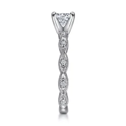 Outlet Gabriel & Co. Sadie - 14K White Gold Round Diamond Engagement Ring