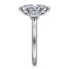 Best Gabriel & Co. Sanaa - 14K White Gold Marquise Shape 3 Stone Diamond Engagement Ring