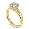 Outlet Gabriel & Co. Sanah - 14K Yellow Gold Split Shank Cushion Cut Diamond Engagement Ring