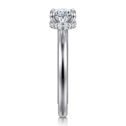 Best Gabriel & Co. Sandi - 14K White Gold East West Oval Diamond Engagement Ring