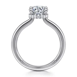 Gabriel & Co. Sandi - 14K White Gold Round Diamond Engagement Ring