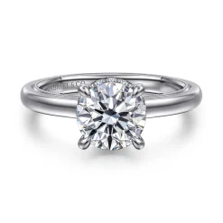 Gabriel & Co. Sandi - 14K White Gold Round Diamond Engagement Ring