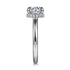 Hot Gabriel & Co. Sandi - Platinum Round Diamond Engagement Ring