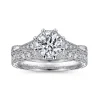 Gabriel & Co. Sanna - 14K White Gold Round Diamond Engagement Ring