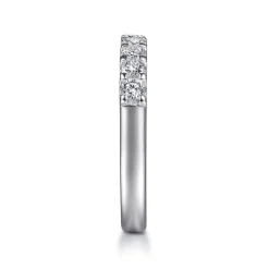 New Gabriel & Co. Sardegna - 14K White Gold Round 9 Stone Diamond Anniversary Band - 0.5 ct