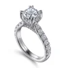 Hot Gabriel & Co. Sarita - 14K White Gold Cushion Cut Diamond Engagement Ring