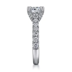 Hot Gabriel & Co. Sarita - 14K White Gold Cushion Cut Diamond Engagement Ring