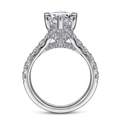 Gabriel & Co. Sarita - 14K White Gold Marquise Shape Diamond Engagement Ring