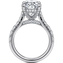 Clearance Gabriel & Co. Sarita - 14K White Gold Oval Diamond Engagement Ring