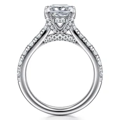 Outlet Gabriel & Co. Sarita - 14K White Gold Princess Cut Diamond Engagement Ring