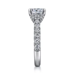 Clearance Gabriel & Co. Sarita - 14K White Gold Princess Cut Diamond Engagement Ring