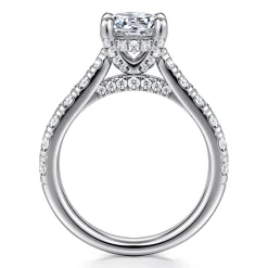 Gabriel & Co. Sarita - 14K White Gold Round Diamond Engagement Ring
