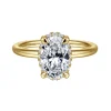 Hot Gabriel & Co. Seattle - 14K Yellow Gold Oval Hidden Halo Diamond Engagement Ring