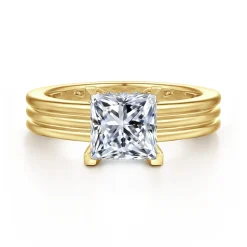 Online Gabriel & Co. Sela - 14K Yellow Gold Princess Cut Diamond Engagement Ring