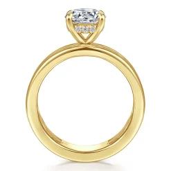 Gabriel & Co. Sela - 14K Yellow Gold Round Diamond Engagement Ring