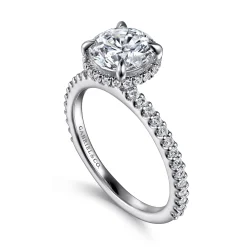 Online Gabriel & Co. Senne - Platinum Round Hidden Halo Diamond Engagement Ring