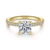 Discount Gabriel & Co. Serenity - 14K Yellow Gold Round Diamond Engagement Ring