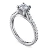 Outlet Gabriel & Co. Shanna - 14K White Gold Round Diamond Engagement Ring