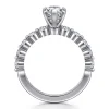 Best Gabriel & Co. Silvey - 14K White Gold Pear Shape Single Prong Diamond Engagement Ring