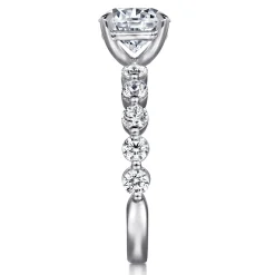 Online Gabriel & Co. Silvey - 14K White Gold Round Single Prong Diamond Engagement Ring