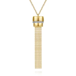 Online Gabriel & Co. Soraya - 14K Yellow Gold Diamond Tassel Y Necklace