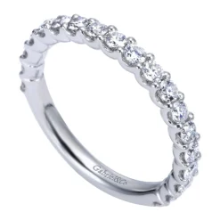 Online Gabriel & Co. Sorrento - Platinum Shared Prong Set Diamond Wedding Band - 0.75 ct