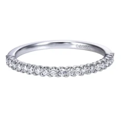 Discount Gabriel & Co. Sorrento - Platinum Shared Prong Set Diamond Wedding Band - 0.25 ct
