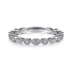 Outlet Gabriel & Co. Stackable Ring 14K White Gold Diamond 0.25ct
