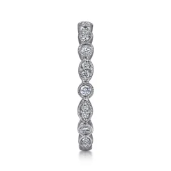 Outlet Gabriel & Co. Stackable Ring 14K White Gold Diamond 0.25ct