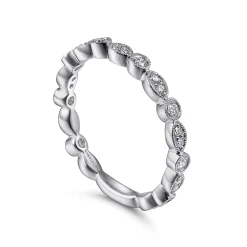 Outlet Gabriel & Co. Stackable Ring 14K White Gold Diamond 0.25ct