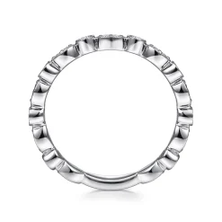 Outlet Gabriel & Co. Stackable Ring 14K White Gold Diamond 0.25ct