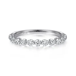 Discount Gabriel & Co. Stackable Ring 14K White Gold Diamond 0.5ct