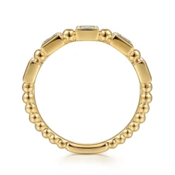 Gabriel & Co. Stackable Ring 14K Yellow Gold Diamond 0.25ct