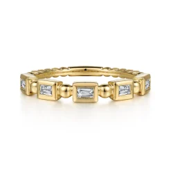 Gabriel & Co. Stackable Ring 14K Yellow Gold Diamond 0.25ct