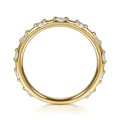 Hot Gabriel & Co. Stackable Ring 14K Yellow Gold Diamond 0.3ct