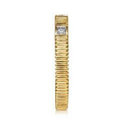 Hot Gabriel & Co. Stackable Ring 14K Yellow Gold Diamond 0.04ct