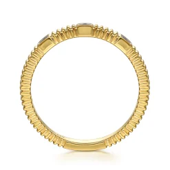 Hot Gabriel & Co. Stackable Ring 14K Yellow Gold Diamond 0.04ct