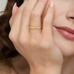 Hot Gabriel & Co. Stackable Ring 14K Yellow Gold Diamond 0.04ct