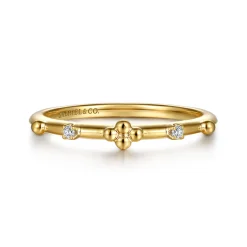 Online Gabriel & Co. Stackable Ring 14K Yellow Gold Diamond 0.02ct Bujukan