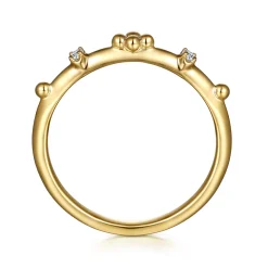 Online Gabriel & Co. Stackable Ring 14K Yellow Gold Diamond 0.02ct Bujukan